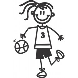 The Sticker Family - Chica Jugadora Basket OG28